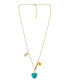 ფოტო #1 პროდუქტის 18K Gold Plated Chain Necklace with Beads