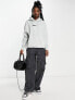 Nike Midi Swoosh hoodie in silver