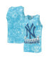 ფოტო #1 პროდუქტის Men's '47 Blue New York Yankees Big Leaguer Tubular Tie-Dye Tank Top