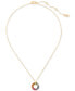 Фото #2 товара Gold-Tone Rainbow Joy Pendant Necklace, 16" + 3" extender