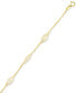 Cubic Zirconia Mesh Link Bracelet in 14k Gold