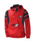 Men's Red, Black 23XI Racing Impact Half-Snap Pullover Jacket