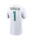 Фото #3 товара Men's Tua Tagovailoa White Miami Dolphins Player Name and Number T-shirt