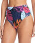 Фото #1 товара Women's Palm Prowl Side-Ruched Bikini Bottom, Created for Macy's