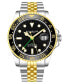 Men's Gold - Silver Tone Stainless Steel Bracelet Watch 42mm