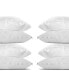 Poly-Cotton Zippered Pillow Protector - 200 Thread Count - Protects Against Dust, Dirt, and Debris - King Size - 8 Pack