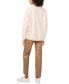 ფოტო #4 პროდუქტის Women's Metallic-Trim Crewneck Sweater