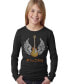 ფოტო #2 პროდუქტის Big Girl's Word Art Long Sleeve T-Shirt - LYRICS TO FREEBIRD