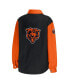 Women's Black Chicago Bears Snap-Up Shirt Jacket