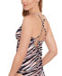 Фото #3 товара Juniors' Printed V-Wire Tankini Top, Created for Macy's