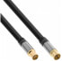 Фото #2 товара InLine Premium Antenna cable - 4x shielded - >110dB - black - 10m