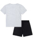 ფოტო #2 პროდუქტის Toddler Boys T-shirt and Woven Shorts, 2 Piece Set