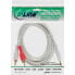 Фото #2 товара InLine Audio Cable 2x RCA male / 3.5mm male Stereo white/gold 3m