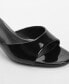 Фото #3 товара Women's Patent Leather Effect Heeled Sandals