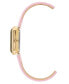 ფოტო #2 პროდუქტის Women's Pink Polyurethane Leather Strap with Stitching Watch, 22X28mm