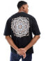 Фото #3 товара ASOS DESIGN oversized t-shirt in black with paisley back print