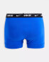 Фото #4 товара Nike 3 pack cotton stretch trunks in black/navy/blue