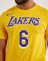 Фото #2 товара [DR6380-728] Mens Nike LEBRON JAMES LA LAKERS T-SHIRT