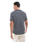 Jack & Jones stripe t-shirt in white