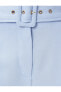 Фото #6 товара Брюки женские Koton Crop с поясом и карманами