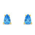 Decent gold-plated earrings with blue zircons EA860YAQ