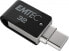 Фото #3 товара USB флеш-накопитель EMTEC T260C 32 GB USB-A / USB-C 3.2 Gen 1 180 MB/s поворотный черный нержавеющая сталь