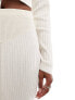 Simmi knitted maxi skirt co-ord in cream