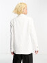 Фото #4 товара Bershka oversized blazer in white