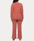 Фото #3 товара Women's Serena V-neck Pullover and Lounge Pant Set