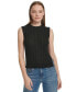 ფოტო #1 პროდუქტის Petite Crewneck Side-Slit Tank Top