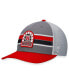 Men's Gray, Scarlet Nebraska Huskers Aurora Trucker Adjustable Hat