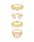 Ultimate Babe 18k Gold Plated Ring Set