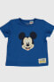 Mickey Mouse Erkek Bebek Koyu Mavi Hmm T-Shirt