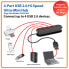Фото #2 товара Tripp 4-Port USB 2.0 Hi-Speed Ultra-Mini Hub - Data Transfers up to 480 Mbps - USB 2.0 - 480 Mbit/s - 1.5 A - 99.1 mm - 134.6 mm - 25.4 mm