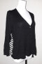 Фото #1 товара Alfani women's Sweater Long Sleeve Button Down cardigan Black White 0X
