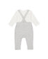 ფოტო #3 პროდუქტის Baby Boys Baby Organic Cotton Rib Bodysuit and Sweater Overall Set