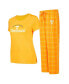 Фото #1 товара Women's Tennessee Orange, White Tennessee Volunteers Arctic T-shirt and Flannel Pants Sleep Set