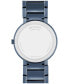 ფოტო #3 პროდუქტის Men's Swiss Sapphire Blue PVD Bracelet Watch 39mm