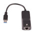 Фото #5 товара V7 Black Gigabit Ethernet Adapter USB 3.0 A Male to RJ45 Female - 1x USB 3.0 - 1x RJ45 - Black
