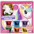 PLAYGO Kit 6 Plasticine Jars With Unicorn Mold And Accessories