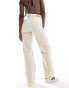 Selected Femme wide fit jeans in ecru