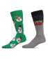 ფოტო #1 პროდუქტის Men's Christmas Holiday Pair Novelty Socks, Pack of 2