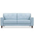 Фото #4 товара Ashlinn 81" Tufted Pastel Leather Sofa, Created for Macy's