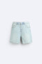 Basic denim bermuda shorts