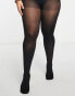 Фото #8 товара ASOS DESIGN Curve 2 pack 60 denier tights in super stretch fit in black