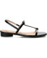 ფოტო #2 პროდუქტის Women's Zaidda T Strap Flat Sandals