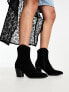 Фото #1 товара ASOS DESIGN Rational heeled western boots in black