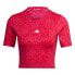 ADIDAS Techfit Print Crop short sleeve T-shirt