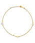 Фото #1 товара Diamond-Cut Heart Anklet with 1" ext. in 14k Yellow Gold