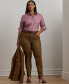 Plus Size High-Rise Straight Ankle Jeans